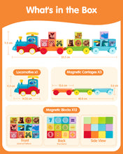 Laden Sie das Bild in den Galerie-Viewer, Large Magnetic Blocks Train Set
