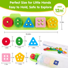 Laden Sie das Bild in den Galerie-Viewer, Silicone Sorting & Stacking Sensory Toy