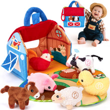 Load image into Gallery viewer, Stuffed Farm Animals with Real Sounds