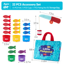 Laden Sie das Bild in den Galerie-Viewer, Toddler Montessori Fishing Toys for 1 Year Old