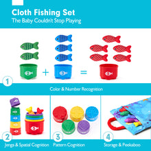 Laden Sie das Bild in den Galerie-Viewer, Toddler Montessori Fishing Toys for 1 Year Old