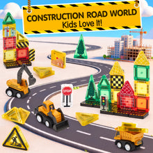 Load image into Gallery viewer, 42PCS MAGNETIC TILES CONSTRUCTION SET
