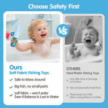Load image into Gallery viewer, hahaland Soft Fishing Bath Toys