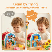 Load image into Gallery viewer, Farm Matching & Stacking Barn Playset