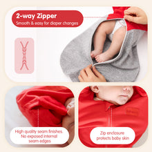 Load image into Gallery viewer, HEART-SHAPED ARMS-UP SLEEP SACK (RED)