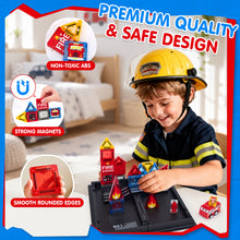 Load image into Gallery viewer, Magnetic Tiles FIire Rescue Set