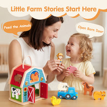 Load image into Gallery viewer, Farm Matching & Stacking Barn Playset