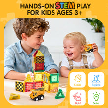 Load image into Gallery viewer, 42PCS MAGNETIC TILES CONSTRUCTION SET