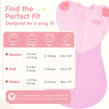 Load image into Gallery viewer, HEART-SHAPED ARMS-UP SLEEP SACK (PINK)