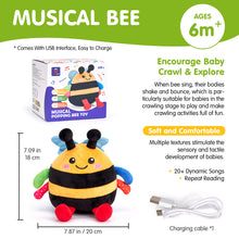 Laden Sie das Bild in den Galerie-Viewer, Baby Crawling Plush Toy - Dancing Bee