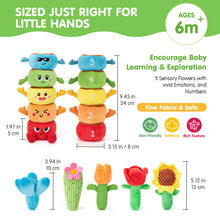 Load image into Gallery viewer, Plush Flower Garden Stacking & Sorting Toy