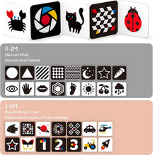 Load image into Gallery viewer, High Contrast Black and White Baby Flashcards