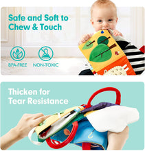 Load image into Gallery viewer, High Contrast Tummy Time Baby Books