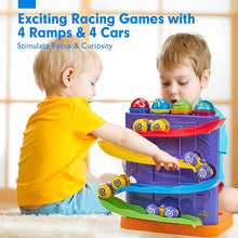 Charger l'image dans la visionneuse de la galerie, Pound Balls Car Ramp Race Track Toddler Toys