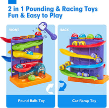 Charger l'image dans la visionneuse de la galerie, Pound Balls Car Ramp Race Track Toddler Toys
