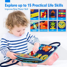 Charger l'image dans la visionneuse de la galerie, Toddler Busy Board for 1 2 3 Year Old - Dinosaur