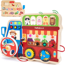 Load image into Gallery viewer, 18-in-1 Wooden Sensory Activity Board

