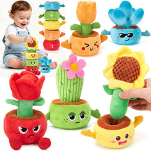 Load image into Gallery viewer, Plush Flower Garden Stacking &amp; Sorting Toy
