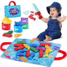 Laden Sie das Bild in den Galerie-Viewer, Toddler Montessori Fishing Toys for 1 Year Old
