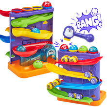 Charger l'image dans la visionneuse de la galerie, Pound Balls Car Ramp Race Track Toddler Toys
