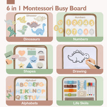 Load image into Gallery viewer, Montessori Busy Board for Toddlers 2-4
