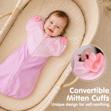 Load image into Gallery viewer, HEART-SHAPED ARMS-UP SLEEP SACK (PINK)
