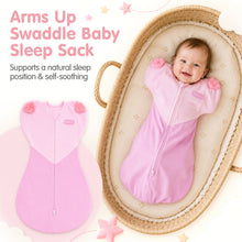 Load image into Gallery viewer, HEART-SHAPED ARMS-UP SLEEP SACK (PINK)

