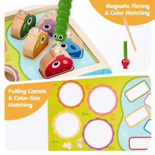 Load image into Gallery viewer, Wooden Farm Shape Sorting &amp; Feeding Toy
