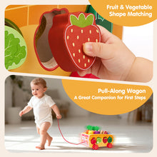 Load image into Gallery viewer, Wooden Farm Shape Sorting &amp; Feeding Toy
