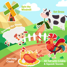 Load image into Gallery viewer, Montessori Farm Busy Book for Toddlers 1-3
