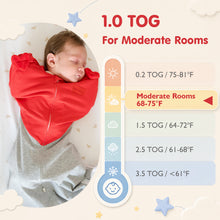 Load image into Gallery viewer, HEART-SHAPED ARMS-UP SLEEP SACK (RED)
