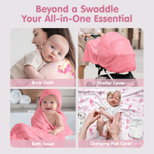 Load image into Gallery viewer, Muslin Swaddle Blankets Bamboo - 4 Types
