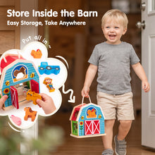 Load image into Gallery viewer, Farm Matching &amp; Stacking Barn Playset
