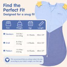 Load image into Gallery viewer, HEART-SHAPED ARMS-UP SLEEP SACK (BLUE)
