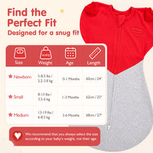 Load image into Gallery viewer, HEART-SHAPED ARMS-UP SLEEP SACK (RED)
