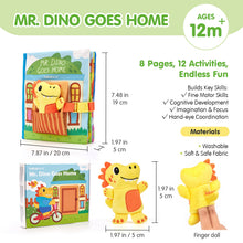 Laden Sie das Bild in den Galerie-Viewer, Mr. Dino Goes Home Soft Activity Book
