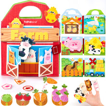 Load image into Gallery viewer, Farm Animals Quiet Busy Book for Toddlers
