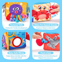 Cargar imagen en el visor de la Galería, Montessori Baby Tissue Box Toy Marine Theme
