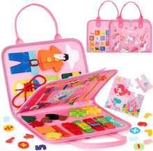 Load image into Gallery viewer, Toddler Busy Board for 2 Year Old Pink
