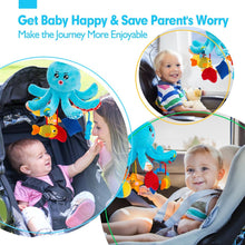 Cargar imagen en el visor de la Galería, Squeaky Crinkle Rattle Octopus Hanging Toys
