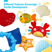 Cargar imagen en el visor de la Galería, Squeaky Crinkle Rattle Octopus Hanging Toys
